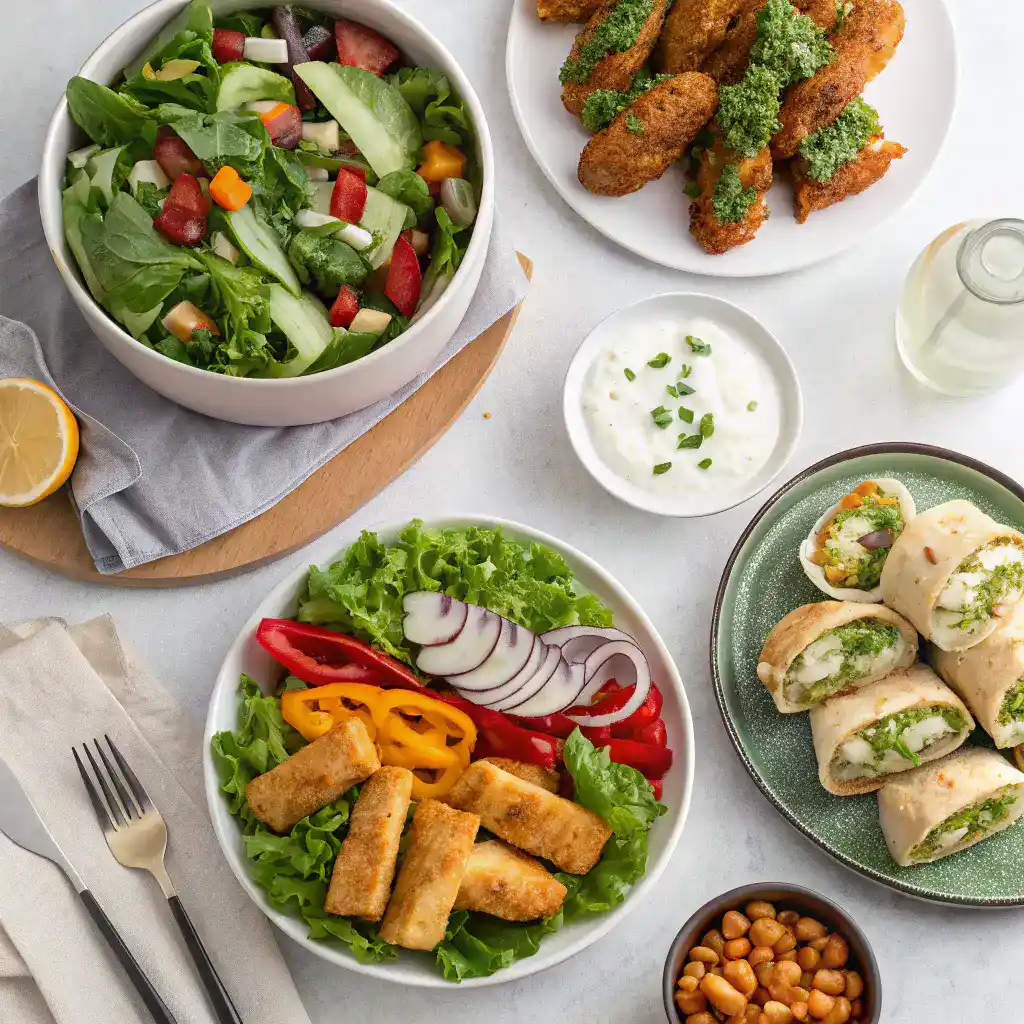 Creative serving ideas for airfryer protein dishes.